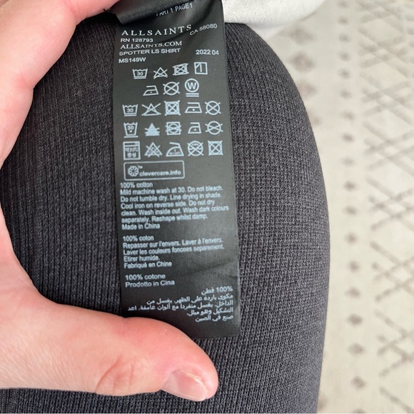AllSaints Spotter Long Sleeve Shirt - Picture 3 of 6